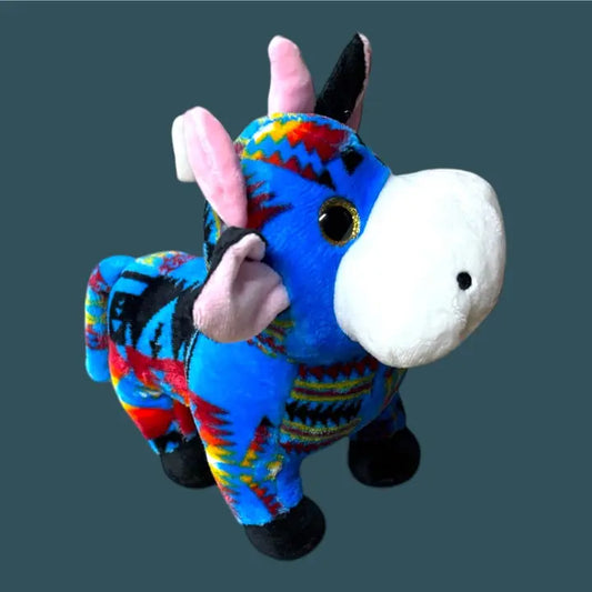 PSACO-1 - Plush Stuffed Standing Cow in Assorted Colors